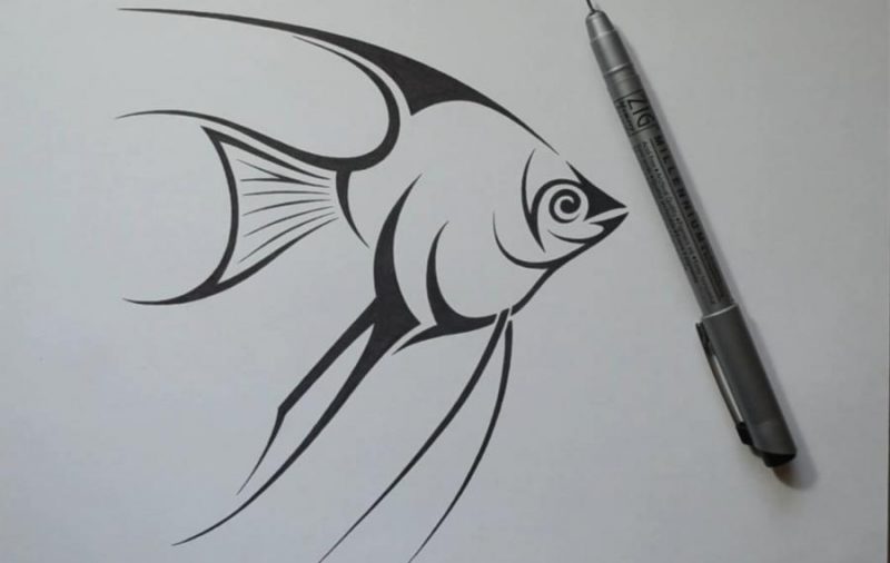 Картинки для срисовки черной ручкой