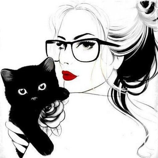 d249a85ae39197c422e4437a3bf55970--pretty-woman-cat-art