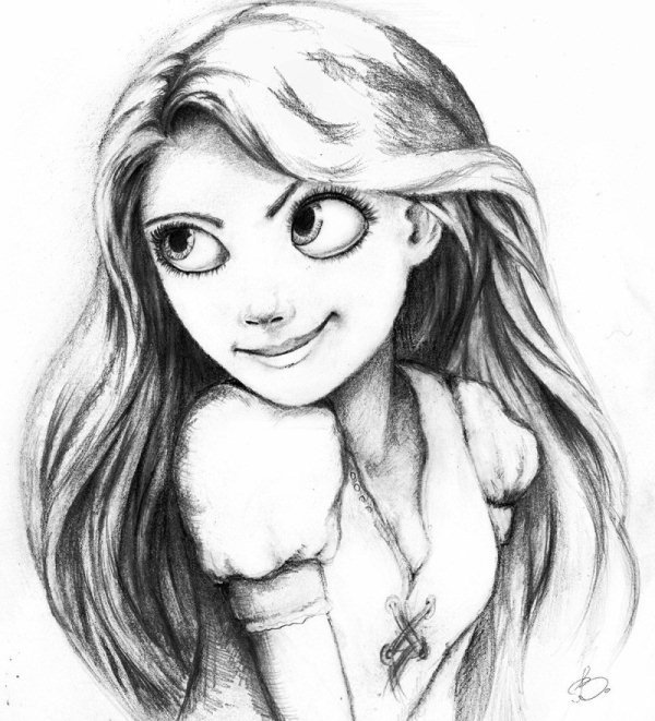 Рисунок мультяшные карандашом