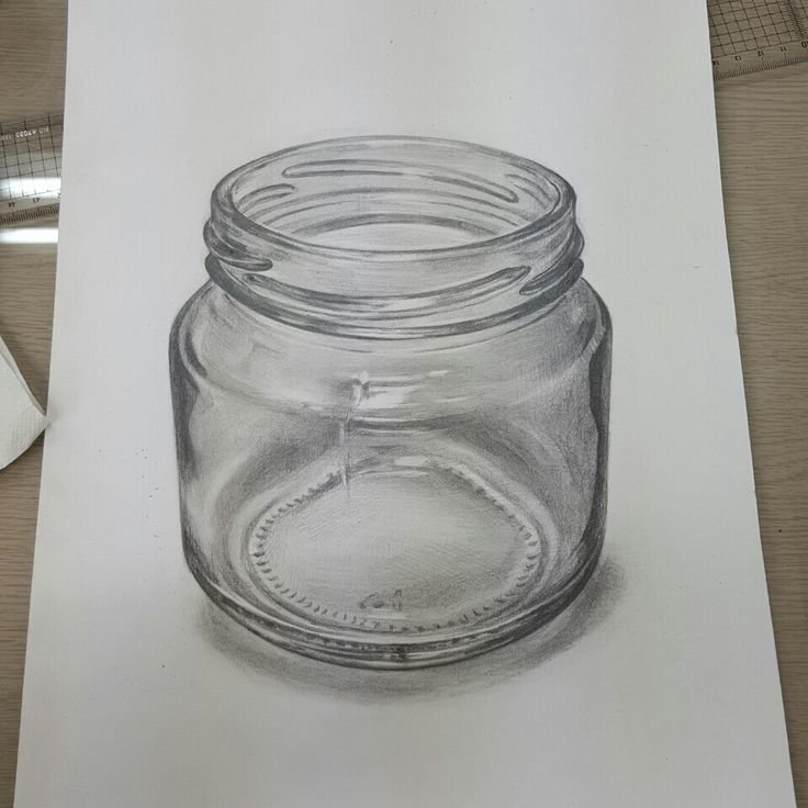 Как рисовать банку