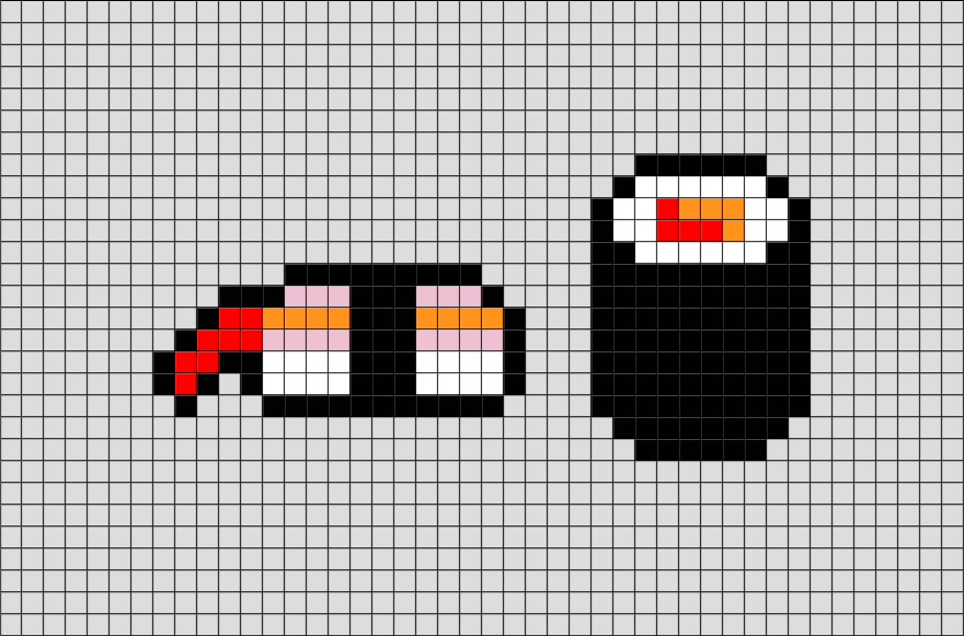 Маленькие рисунки по клеточкам легкие маленькие еда