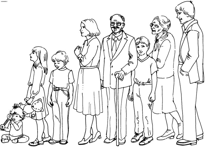 Рисунок карандашом: семья