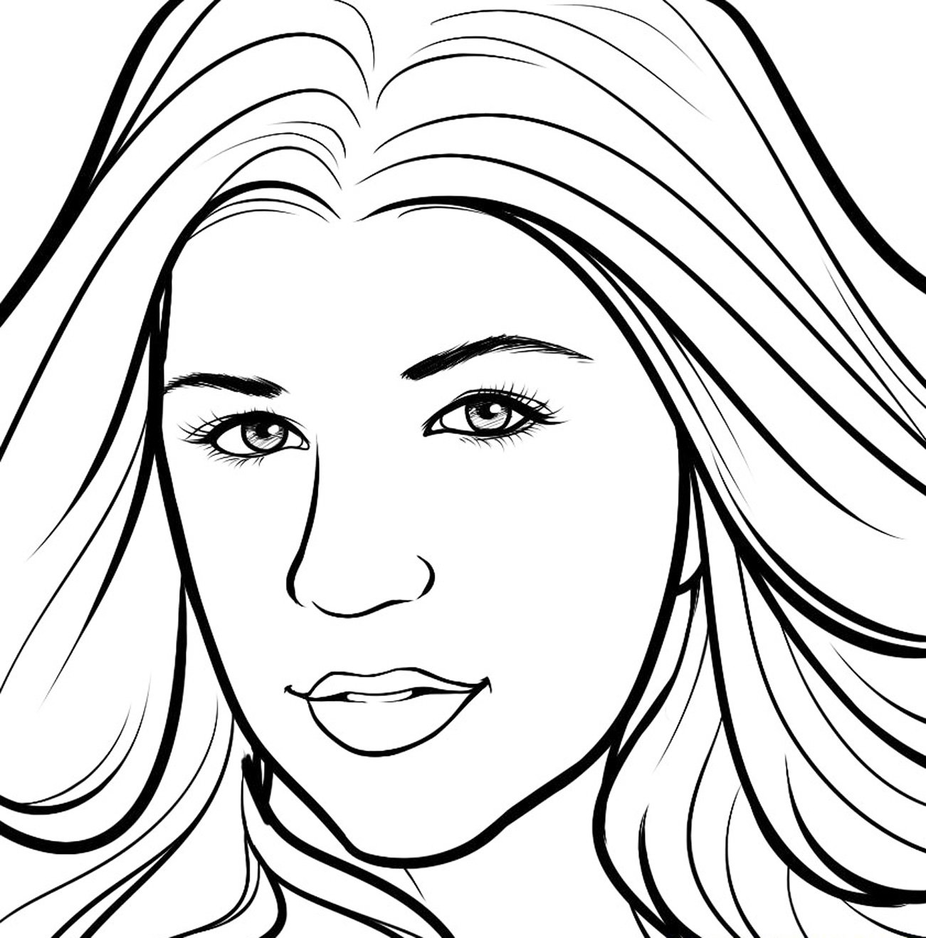 Kelly Clarkson Coloring Pages