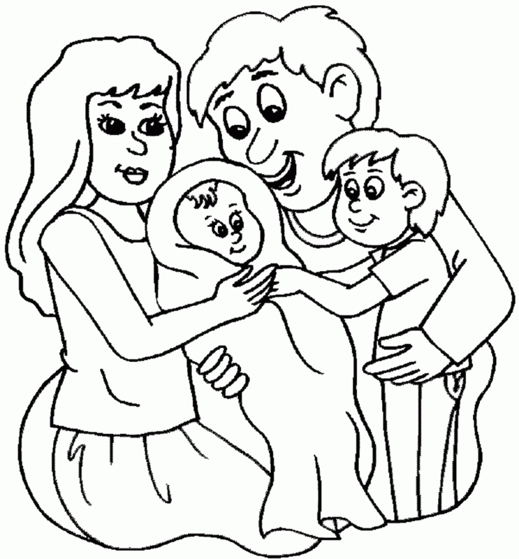 Рисунок карандашом: семья