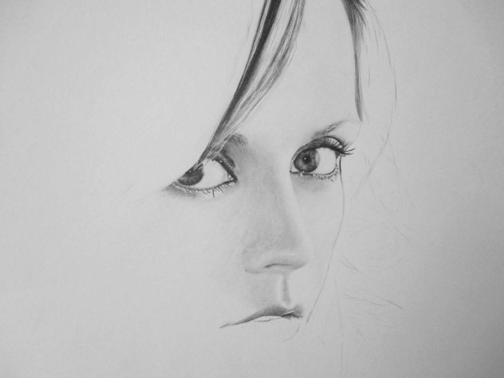 Рисовать портрет простым карандашом