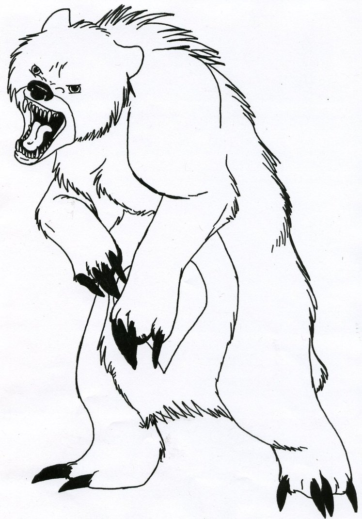 Нарисовать медведя карандашом