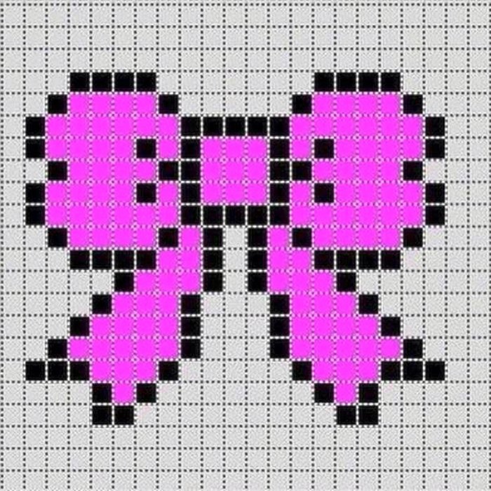 Несложные рисунки в клетку