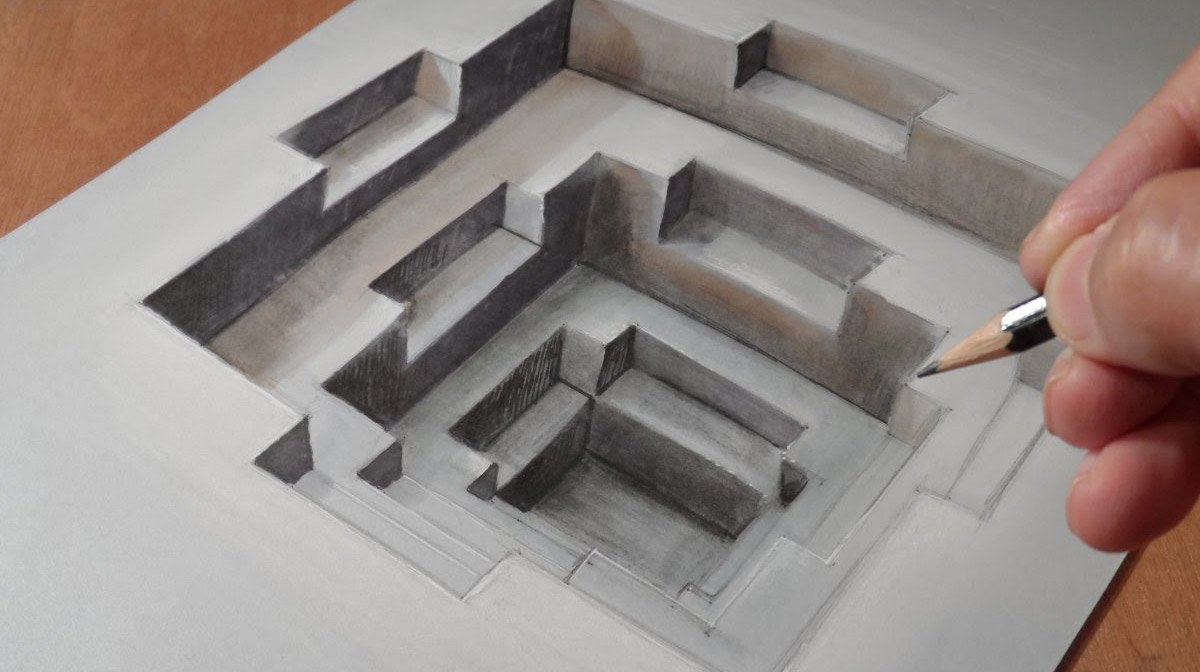 Как нарисовать 3d квадрат