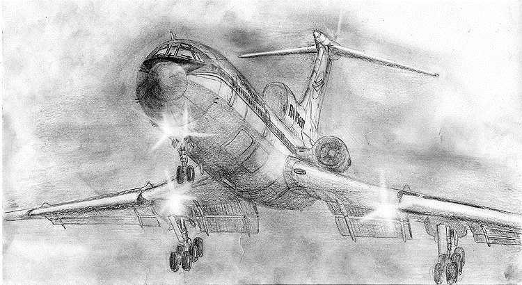 Су 25 рисунок карандашом