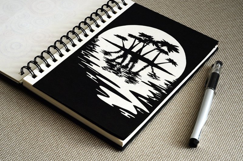 Рисунки черной ручкой для скетчбука