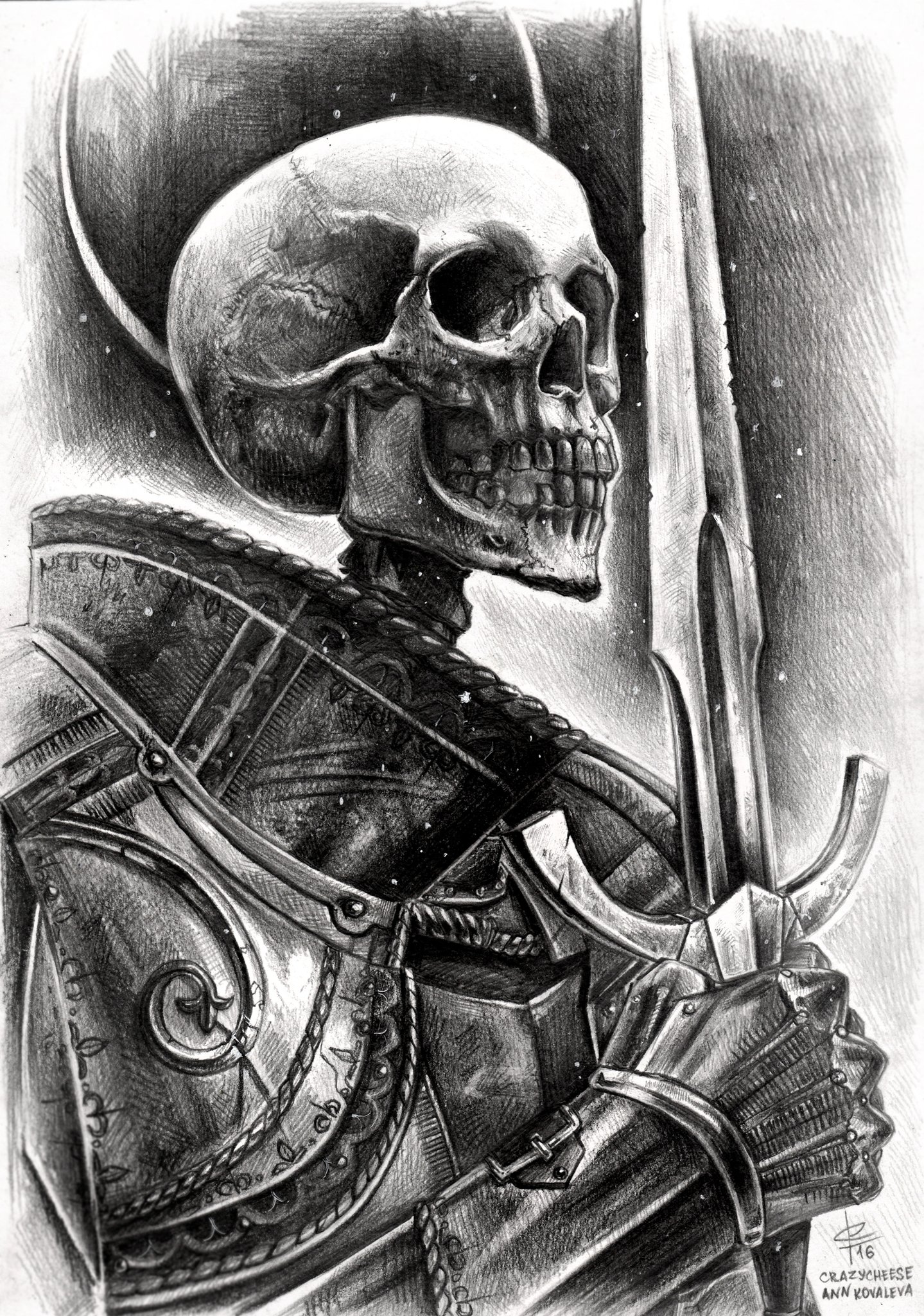 Воин рисунок арт