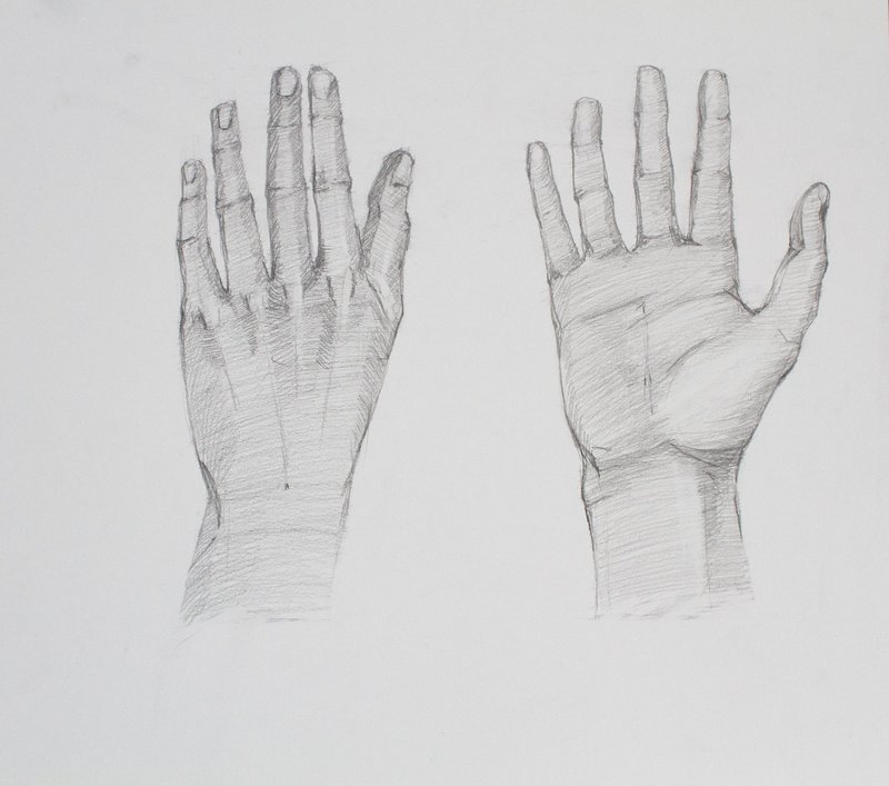 Рисунки рук карандашом