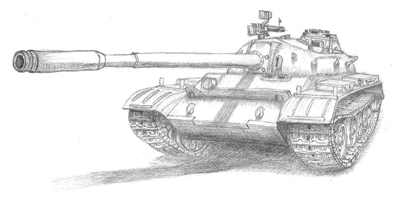 Рисовать танки карандашом