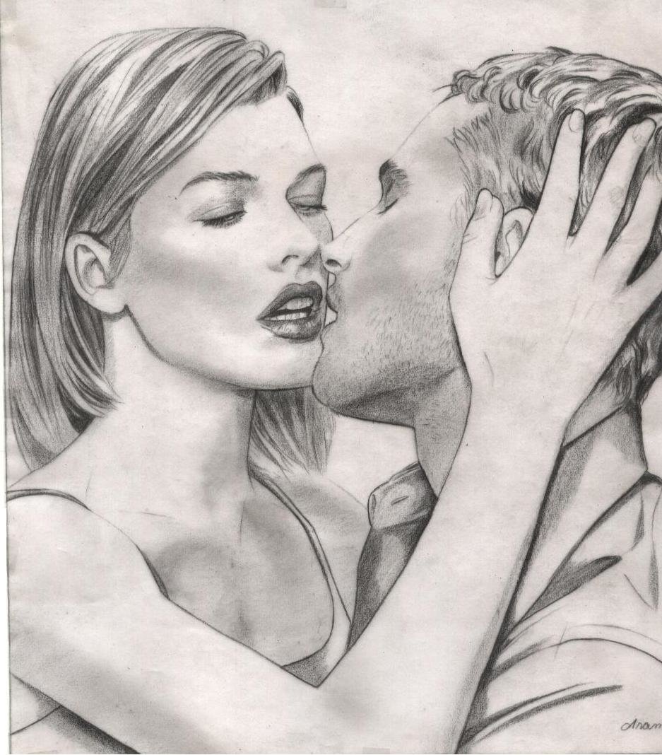 Рисунки с поцелуями