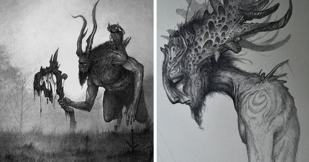 Рисовать мистические рисунки