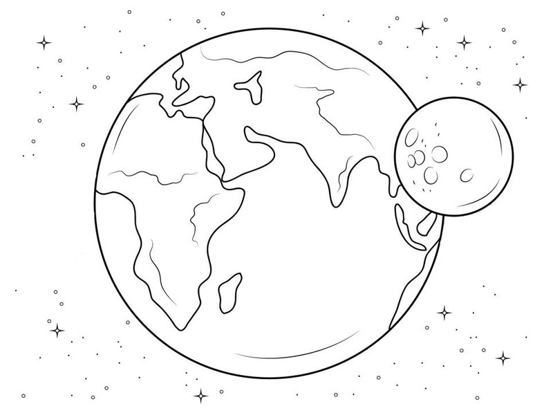 Картинки "космос" для срисовки