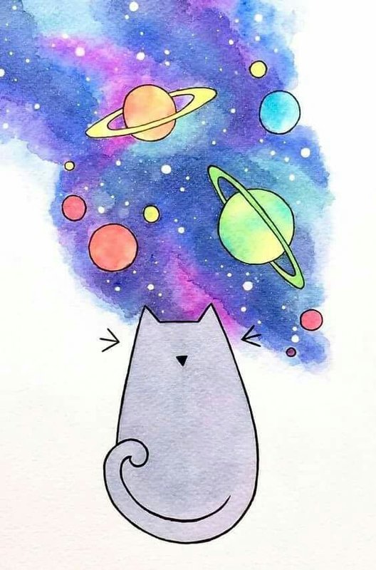 Картинки "космос" для срисовки