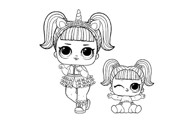 ЛОЛ куклы 3 серия 2 волна конфетти поп - картинки для срисовки