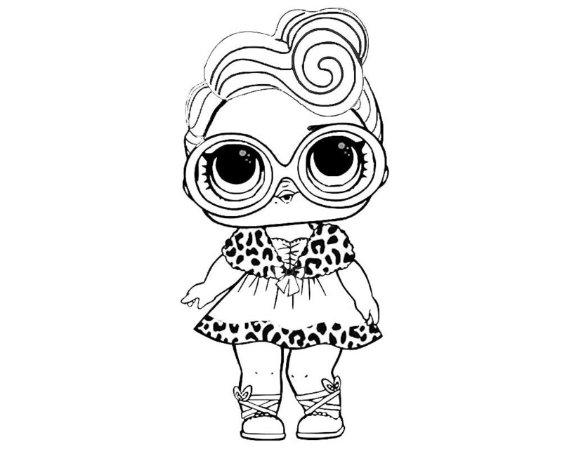 Куклы ЛОЛ 3 серия 2 волна конфетти поп - раскраска