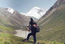 Геолог в горах