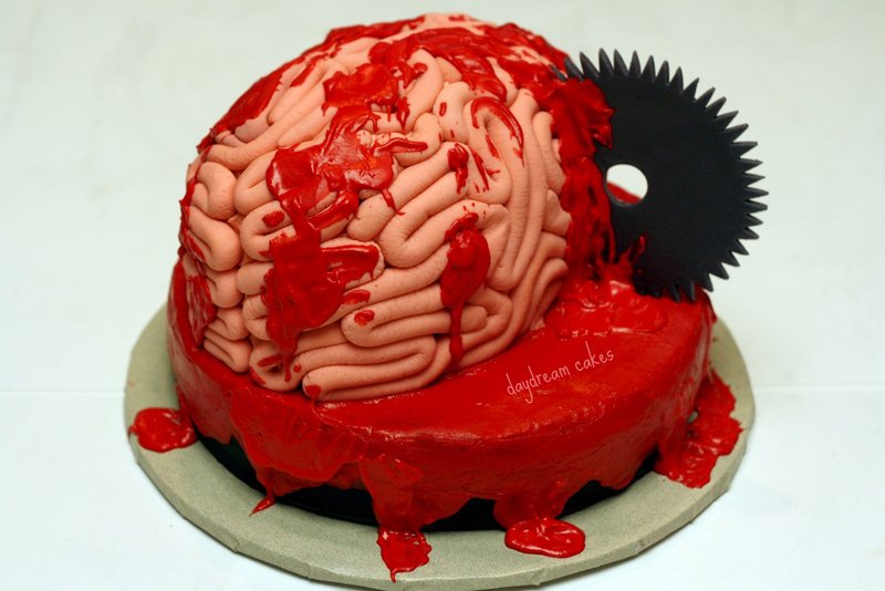 Торт в виде мозга